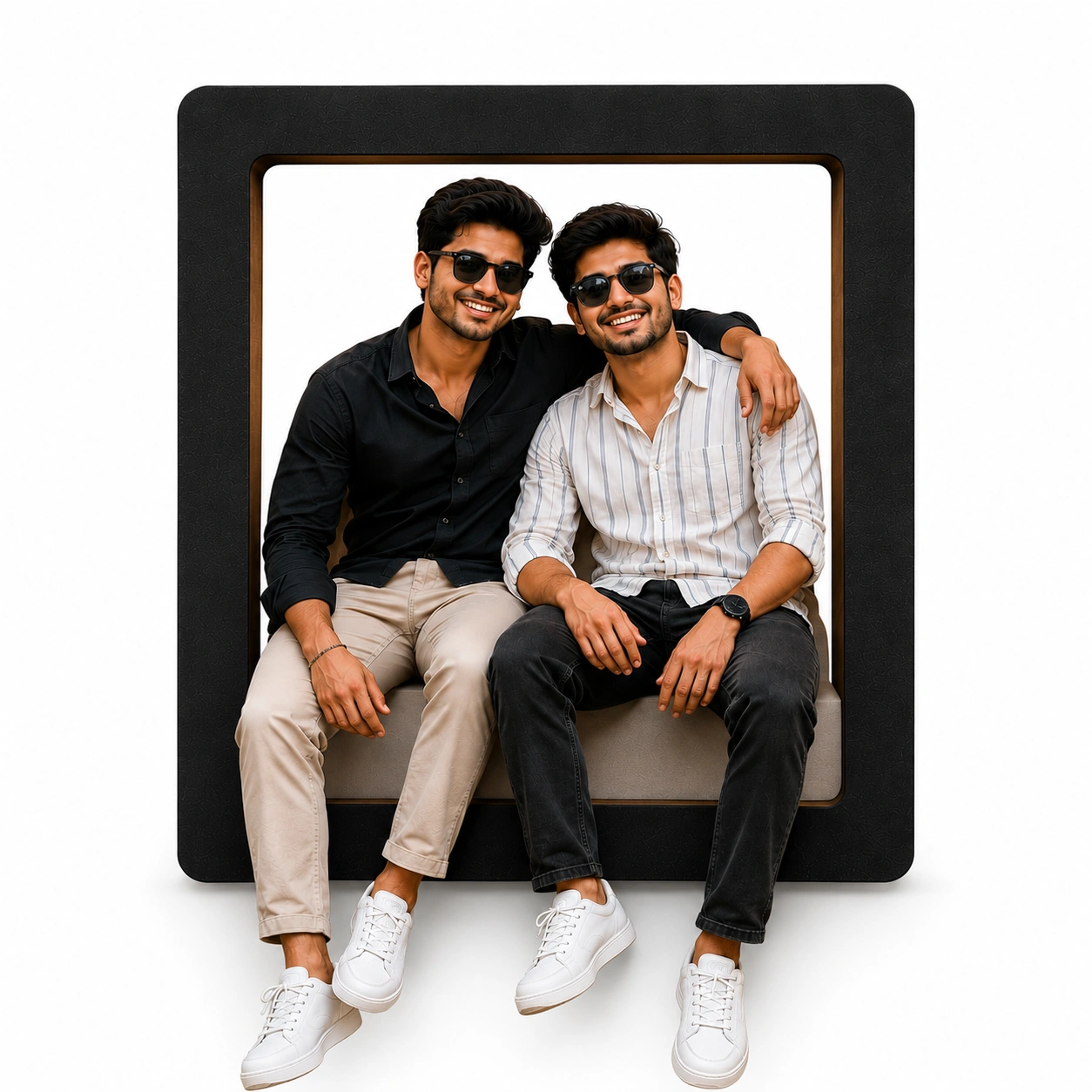Smile Together Cutout Wall Frame